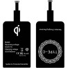 2 Pièces Récepteur de Charge sans Fil Qi USB C Ultra Fin 1 mm 5V/1A, Adaptateur Induction Téléphone, Chargeur à Induction pour S