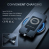 Adaptateur Récepteur de Charge sans Fil Qi USB‑C 5V 1A, Module de Charge Induction Type‑C Ultra Fin pour Smartphones Android Com