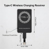 Adaptateur Récepteur de Charge sans Fil Qi USB‑C 5V 1A, Module de Charge Induction Type‑C Ultra Fin pour Smartphones Android Com