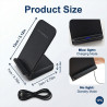 Chargeur Induction Rapide 15W Station de Charge sans Fil Magnétique pour iPhone 17 16 15 14 13 12 Pro Max Samsung Galaxy S26 Ult