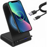 Chargeur Induction Rapide 15W Station de Charge sans Fil Magnétique pour iPhone 17 16 15 14 13 12 Pro Max Samsung Galaxy S26 Ult