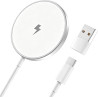 15W Magnétique Chargeur Induction pour iPhone 17 Pro Max/17/Air/16/15 Pro Max/15/14/13/12 Serie, AirPods 4/3/2, Rapide Chargeur 
