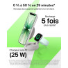 Belkin ultracharge chargeur magsafe 2-en-1, socle de recharge qi2.2 25 w aimanté et pliable pour iphone 17, apple watch series 1