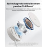 Belkin ultracharge chargeur magsafe 2-en-1, socle de recharge qi2.2 25 w aimanté et pliable pour iphone 17, apple watch series 1