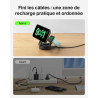 Belkin UltraCharge Chargeur MagSafe 2-en-1, Socle De Recharge Qi2.2 25 W Aimanté Et Pliable pour iPhone 17, Apple Watch Series 1