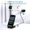 Station de Charge Samsung Chargeur Induction pour Samsung Galaxy S26 Ultra/S25 FE/S24/S23/S22/S21, 15W Pliable Chargeur sans Fil