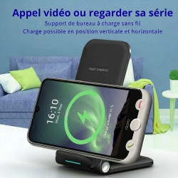 acce2s Support Chargeur sans Fil pour Doro Aurora A30 A10 A20 15W Double Zone Visio