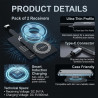 2 Pièces Récepteur Charge sans Fil USB C, Ultra Fin 1mm Adaptateur Induction 5V/1A, Module Chargeur sans Fil Type C Compatible a