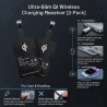 2 Pièces Récepteur Charge sans Fil USB C, Ultra Fin 1mm Adaptateur Induction 5V/1A, Module Chargeur sans Fil Type C Compatible a