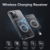 2 Pièces Récepteur Charge sans Fil USB C, Ultra Fin 1mm Adaptateur Induction 5V/1A, Module Chargeur sans Fil Type C Compatible a