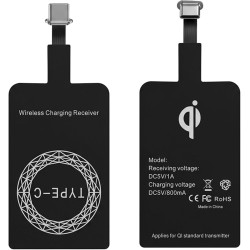 2 Pièces Récepteur Charge sans Fil USB C, Ultra Fin 1mm Adaptateur Induction 5V/1A, Module Chargeur sans Fil Type C Compatible a