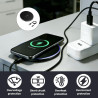 Chargeur sans Fil Rapide 20 W, Chargeur Induction pour iPhone 11/12/13/14/15/Samsung Galaxy S23/S22/S21/S20/S10, Pad de Charge C