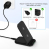 Chargeur sans Fil Papide 15W Pliable pour Samsung Galaxy S26/S25/S24/S23/S22/S21, Support de Charge Wireless Chargerà Double Bob