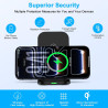 Chargeur sans Fil Papide 15W Pliable pour Samsung Galaxy S26/S25/S24/S23/S22/S21, Support de Charge Wireless Chargerà Double Bob