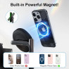 Chargeur sans Fil 5-en-1 avec réveil, Station de Charge sans Fil avec veilleuse Compatible avec iPhone 17 16 15 14 13 12 Pro Max