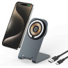 Station de charge magnétique inductive pour iPhone 17 Pro Max 16 Plus 15 14 13 12, 15 W Fast Wireless Charger Stand pour chargeu