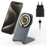Station de charge magnétique inductive pour chargeur sans fil MagSafe pour iPhone 17 16 15 14 13 12 Pro Max, chargeur sans fil p
