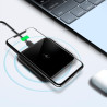 Chargeur portable sans fil 2 en 1 ultra fin 15 W pour iPhone 17/16/15/14/13/12 et Samsung Galaxy S25/S24/S23/S22/S21/S20, compat