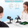 Chargeur Induction iPhone 3 en 1 Design, Chargeur sans Fil avec Support Magnétique et LED, Station de Charge pour iPhone, Montre