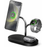 Chargeur Induction Samsung S25, Magnétique 15W, Recharge Simultanée : Smartphone, Watch, Buds (Chargeur 45W Total). Station de C
