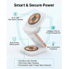 Chargeur 3 en 1 sans fil magnétique pliable 15w, station de recharge rapide pour phone 17/16/15/14/13/12, montre connectée ultra