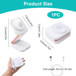 Chargeur 3 en 1 sans fil magnétique pliable 15w, station de recharge rapide pour phone 17/16/15/14/13/12, montre connectée ultra