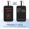 10 W Récepteur de Charge sans Fil,Récepteur Qi Type C pour Charge sans Fil 5V 2000mA,Récepteur de Charge de Type C Fin et Effica