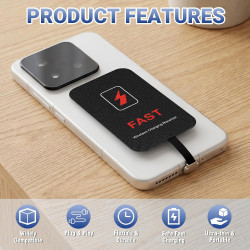 10 W Récepteur de Charge sans Fil,Récepteur Qi Type C pour Charge sans Fil 5V 2000mA,Récepteur de Charge de Type C Fin et Effica