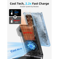 Station de Charge 3-en-1 Magnétique avec Refroidissement Actif, Chargeur sans Fil pour Galaxy S26 Ultra, Watch 8, Pliable Charge