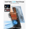 Station de Charge 3-en-1 Magnétique avec Refroidissement Actif, Chargeur sans Fil pour Galaxy S26 Ultra, Watch 8, Pliable Charge