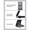 Station de Charge 3-en-1 Magnétique avec Refroidissement Actif, Chargeur sans Fil pour Galaxy S26 Ultra, Watch 8, Pliable Charge