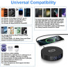 Chargeur Induction, Chargeur sans Fil avec Réveil Numérique,Station de Charge pour iPhone/Samsung Galaxy/Pixel, Réveil de Chevet