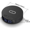 Chargeur Induction, Chargeur sans Fil avec Réveil Numérique,Station de Charge pour iPhone/Samsung Galaxy/Pixel, Réveil de Chevet
