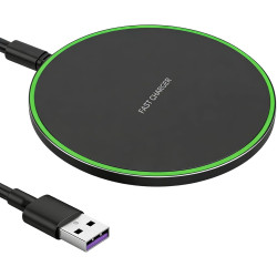 Chargeur sans Fil 35W Rapide Qi, Pad de Recharge Induction Ultra Fin Compatible avec Phone 16/15/14/13/12/11 Pro Max Plus, Pods 