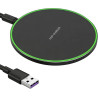 Chargeur sans Fil 35W Rapide Qi, Pad de Recharge Induction Ultra Fin Compatible avec Phone 16/15/14/13/12/11 Pro Max Plus, Pods 