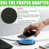 Chargeur sans Fil 35W Rapide Qi, Pad de Recharge Induction Ultra Fin Compatible avec Phone 16/15/14/13/12/11 Pro Max Plus, Pods 