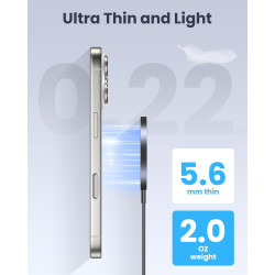 Apple Chargeur Mog-Safe,iPhone Rapide magnétique 15W, Chargeur Induction Compatible avec iPhone 17 Pro Max/17 Pro/17 Plus/17/16/
