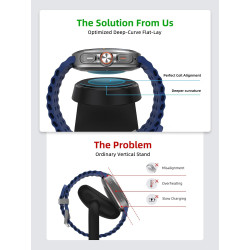 Chargeur pour Samsung Galaxy Watch, Support de Charge pour Samsung Watch 8 et Organiseur de Chevet pour Samsung Galaxy Watch Ult