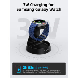 Chargeur pour Samsung Galaxy Watch, Support de Charge pour Samsung Watch 8 et Organiseur de Chevet pour Samsung Galaxy Watch Ult