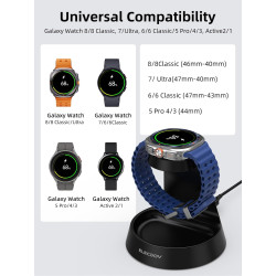 Chargeur pour Samsung Galaxy Watch, Support de Charge pour Samsung Watch 8 et Organiseur de Chevet pour Samsung Galaxy Watch Ult