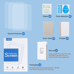 Cobak 3 pack protecteur d'écran pour kindle paperblanc 7" 12ème génération 2024 et kindle colorsoft signature edition, boox go 7