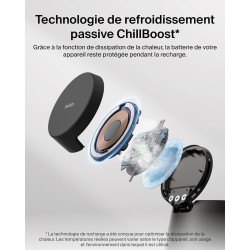 Belkin Ultracharge Station De Charge 3-en-1 avec USB-C pour Montre Connectée (Chargeur Exclu), Chargeur Magnétique Qi2.2 25 W po