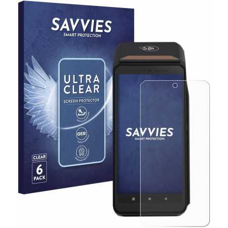 savvies Protection Ecran pour ingenico Axium DX8000 6 Pièces - Film Protection Ultra Clair