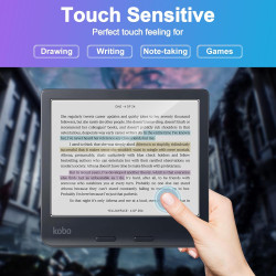 Caweet Protecteur d'écran pour Kobo Libra Couleur 2024/Kobo Libra 2 2021, Feuille protectrice mate anti-réflexion en PET Premium