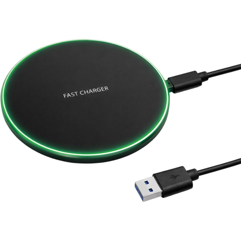 Chargeur Rapide sans Fil inductif 20 W chargeur sans fil rapide, chargeur induction ultra fin avec USB-C, compatible Qi smartpho