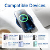 35W Chargeur Induction sans Fil Rapide Station Compatible avec iPhone 16 15 14 Pro Max Samsung Galaxy S25 Ultra S24 Pixel 9 Char