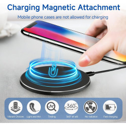35W Chargeur Induction sans Fil Rapide Station Compatible avec iPhone 16 15 14 Pro Max Samsung Galaxy S25 Ultra S24 Pixel 9 Char