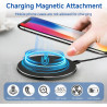 35W Chargeur Induction sans Fil Rapide Station Compatible avec iPhone 16 15 14 Pro Max Samsung Galaxy S25 Ultra S24 Pixel 9 Char