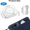 Chargeur Induction Magnétique 3 en 1 Pliable, Chargeur sans Fil Station de Charge Compatible avec iPhone 17/16/15/14/13/12, Appl