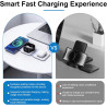 Chargeur Induction Magnétique 3 en 1 Pliable, Chargeur sans Fil Station de Charge Compatible avec iPhone 17/16/15/14/13/12, Appl